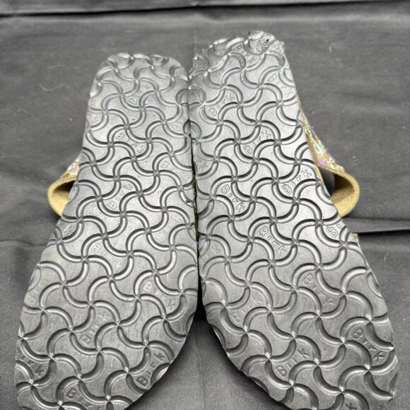 Papillio Birkenstock Florida Magical Flow Green, Purple & Gold 3 Strap 37(6.5) - Picture 6 of 7